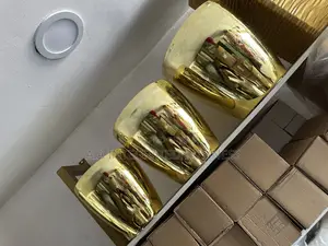 Gold Plastic Flower Pots