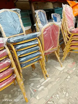 Red and Blue Banquet Chair