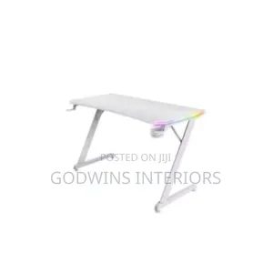 Modern Z Shaped RGB Led Lights Computer Desk - 1.2metre