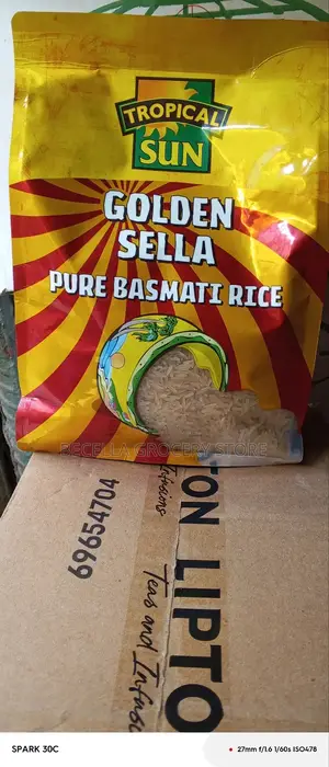 Tropical Sun Golden Sella Pure Bamastic Rice 2kg ×6