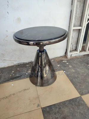 Modern Coffee Marble Top Side Stool