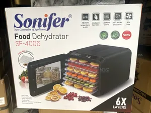 Sonifer 6 Trays Big Sized Food Dehydrator. 500watts.