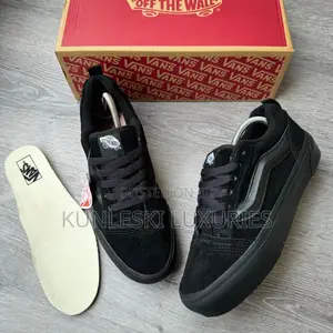 Original Vans Knu Skool Hi-Sole Triple Black Sneakers
