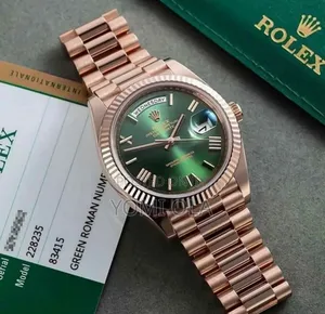 Rolex Oyster Perpetual Day-Date Green Dial Wristwatch