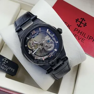 Patek Philippe Mechanical Engine Black Wristwatch