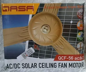 Qasa 56'' Ac/Dc Solar Ceiling Fan QCF-56acdc2