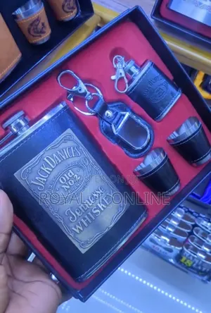 5in1 Jack Daniels Hip Flask Set in Abuja.Gift Box for Men