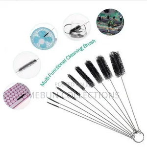 Cleaning Brush 10-Piece Set Stainless Steel Nylon Brush