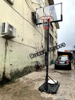 10ft Basketball Complete Stand With Rim and Free Basketball