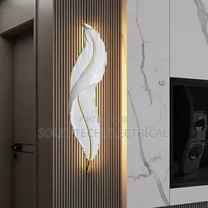 Feather Wall Lamp Light White Body