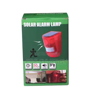 Led Solar Alarm, Remote Alarm Lights, Infrared Sensor -white