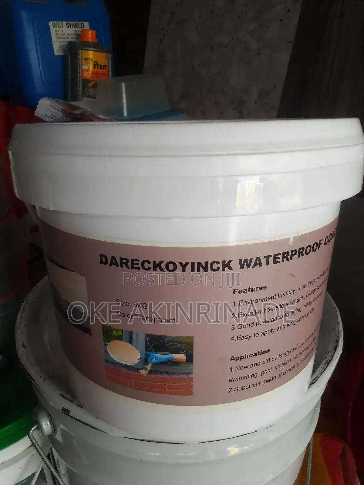 Transparent PU Sealant Polyurethane Waterproof Coating (5kg)