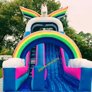 Unicorn Party Outdoor Bouncy Castle