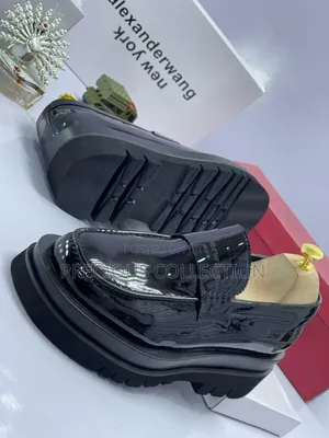 Men's Alexander Wang's Glossy Leather Double Sole Loafers