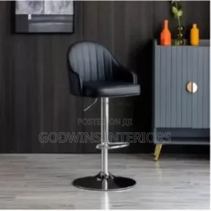 Bar Stool With Adjustable Height - Black