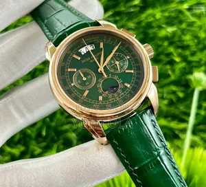 Patek Philippe Chronograph Green Dial Wristwatch