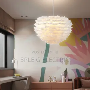Morden Feather Chandelier Available as Seen