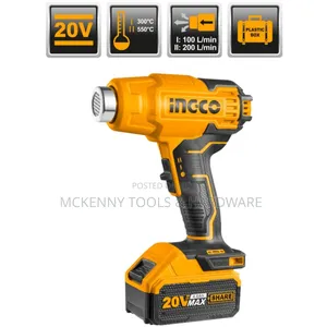 Ingco 20V Li-Ion Heat Gun 300/550°c 1X4.0ah + Charger Ca