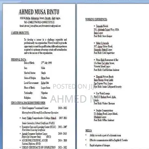 Clerical & Administrative CV