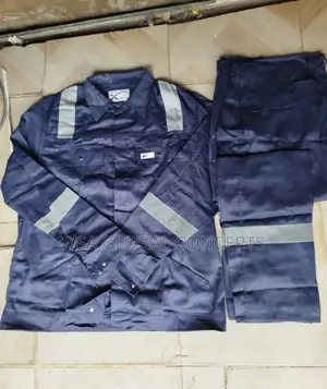 Blue Up&Down Coverall With Reflective