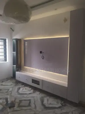8ft TV Console (White and Grey Color)