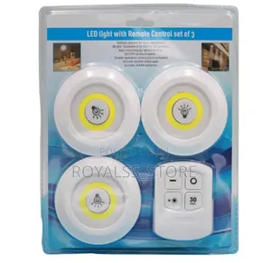 3in1 Under Cabinet Wireless Led Light With Remote Control