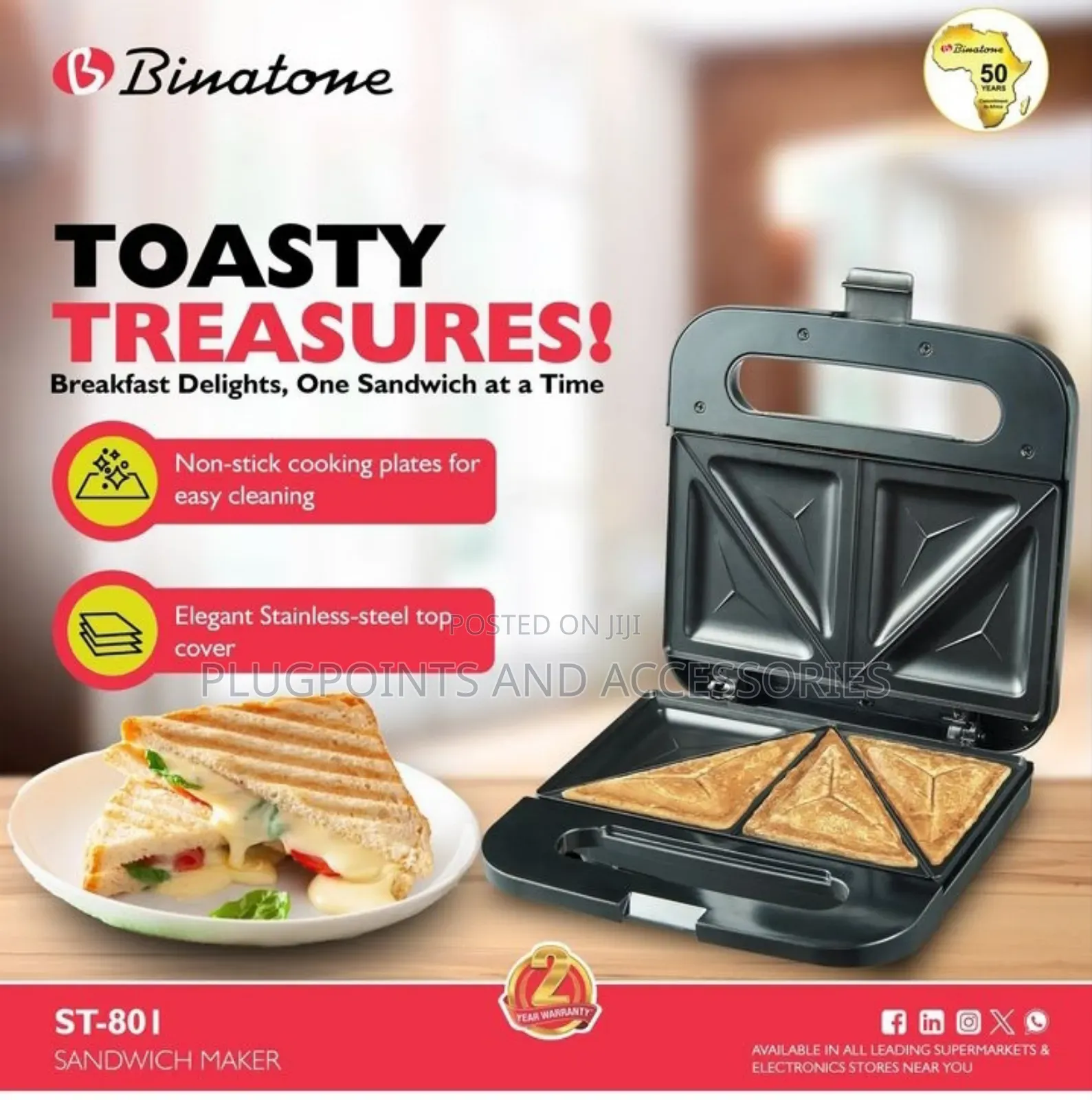 Binatone 2slice Toaster