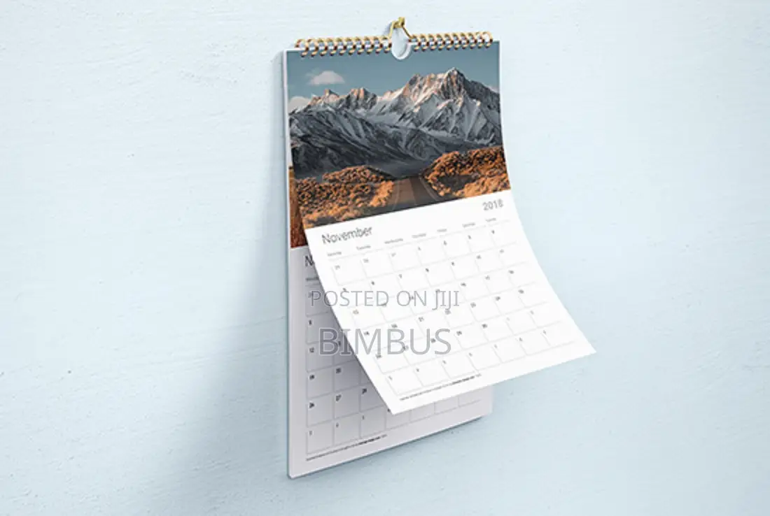 Printed Wall Calendar