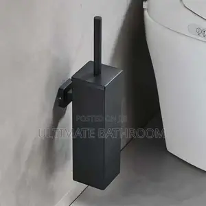 Black  Square Hanging Toilet Brush