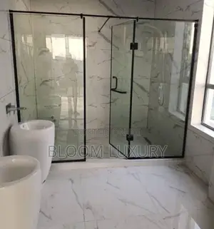 Black Framed Complete Tempered 10mm Shower Door
