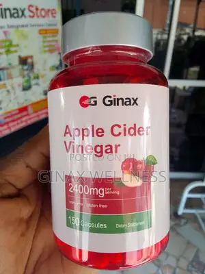 GINAX Apple Cider Vinegar Capsules (150 Capsules, 2400mg)