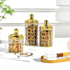 Gold-plated Candy Storage Jar With Lid