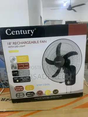 Power Breeze Century 18" Rechargeable Wall Fan FRCB 45