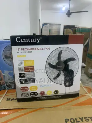 Portable Chill Century 18" Rechargeable Wall Fan FRCB 45