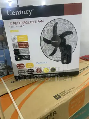 Battery Pro Century 18" Rechargeable Wall Fan FRCB 45