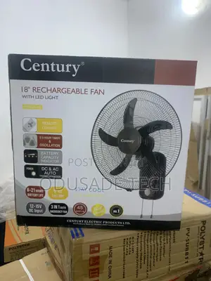 Aero Recharge Century 18" Rechargeable Wall Fan FRCB 45