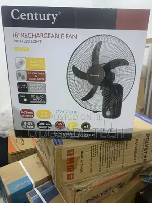 Smartfan Pro Century 18" Rechargeable Wall Fan FRCB 45