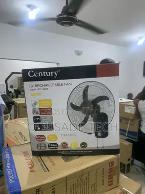 Rechargextreme Century 18" Rechargeable Wall Fan FRCB 45