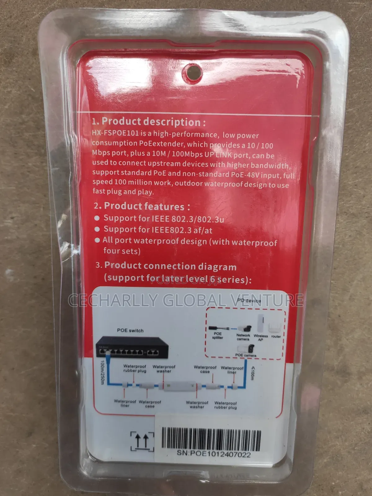 Waterproof Poe Extender