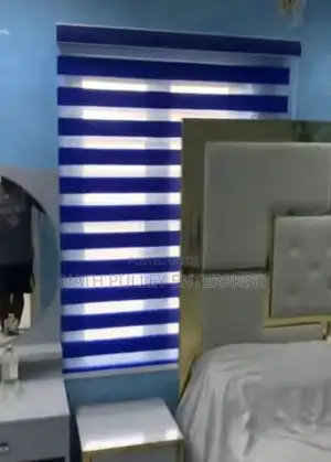 Shiny Blue Day and Night Blinds