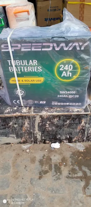 Speed Way 240AH Solar Tubular Battery.
