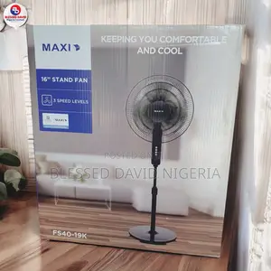 Brand New Maxi Standing Fan 16 Inch Black (40-21mr)