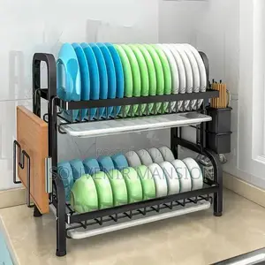 2 Layer Kitchen Plate Rack