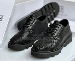 Men's Givenchy Matte and Glossy Leather Lace Up Shoes
