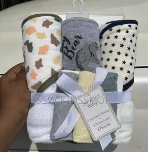 3in1 Hooded Towel With Washcloth