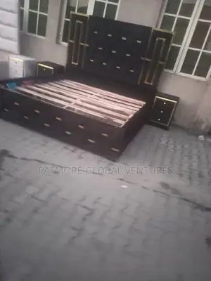 Black Padded Bedframe