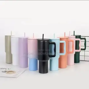New 40oz Thumbler With Handle Vacuum Mug