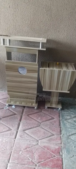 Quality Executive Wooden Pulpit and Offering Box for Church