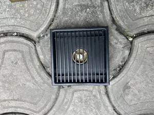 15cm Black Liner Bathroom Floor Drain