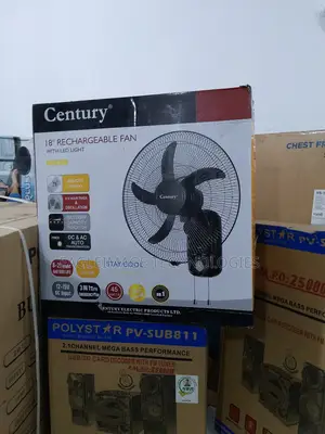 Superior Airflow With Century 18'' Rechargeable Fan(Frcb-45)
